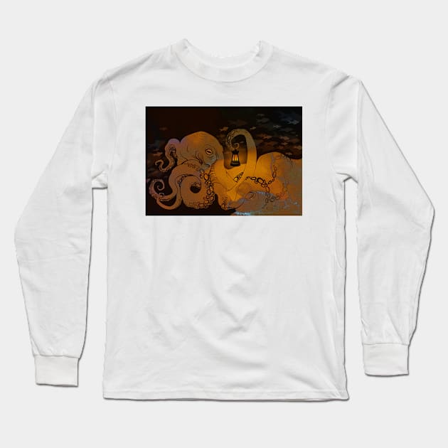 Octo Oddity Long Sleeve T-Shirt by FarynHughes